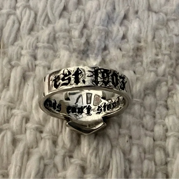 Harley-Davidson Sterling Silver Bar & Shield Logo Ring, Vintage 2010, EUC - Picture 8 of 8